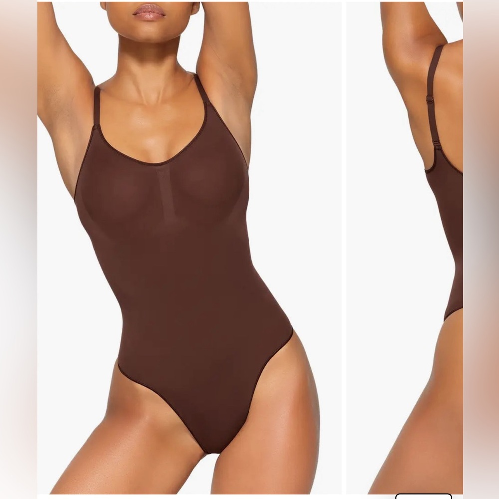 NWOT Skims Everyday Sculpt Thong Bodysuit | Cocoa